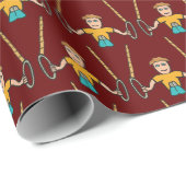 Gymnastische ringing cadeaupapier (Rol Hoek)