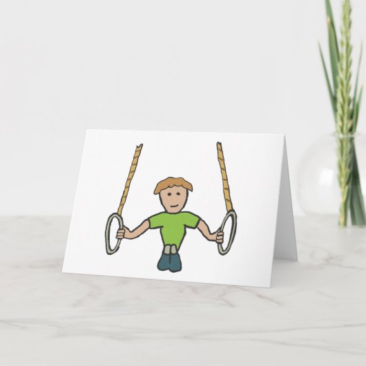 Gymnastische ringing kaart (Voorkant)