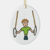 Gymnastische ringing keramisch ornament (Rechts)