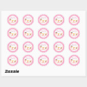 Gymnastische Roze Partij Stickers (Vel)