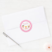 Gymnastische Roze Partij Stickers (Envelop)