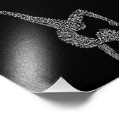 Gymnastische typografie Gymnast Gymnastics Sports Foto Afdruk (Hoek)