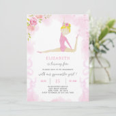 Gymnastische uitnodiging (Staand voorkant)