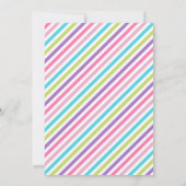 Gymnastische verjaardagsuitnodiging, gymnastische  kaart (Achterkant)