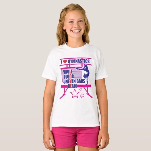 Gymnast's - I Love Gymnastics T-shirt (Voorkant volledig)
