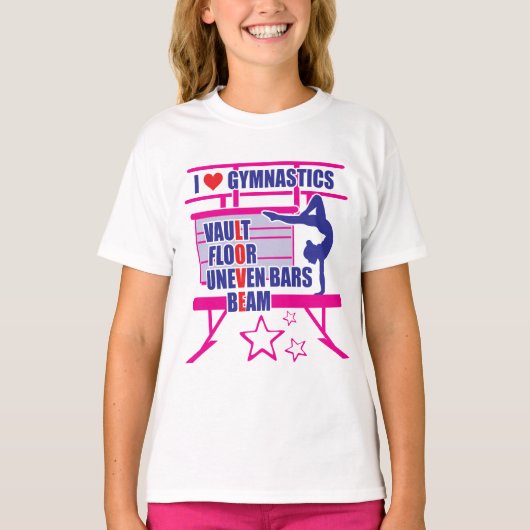Gymnast's - I Love Gymnastics T-shirt (Voorkant)