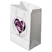Gymntiek is in Mijn Heart Custom Gift Bag Medium Cadeauzakje (Achterkant Gekanteld)