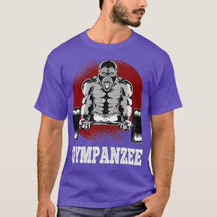 Gympanzee een Grappige Gym Chimpansee Pun voor Lic T-shirt