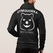 Gymquokka Zip Hoodie - Witte Quokka (Achterkant)