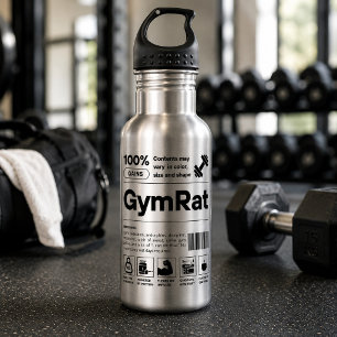GymRat Grappige Barcode Definitie Sport Fitness Gy Waterfles