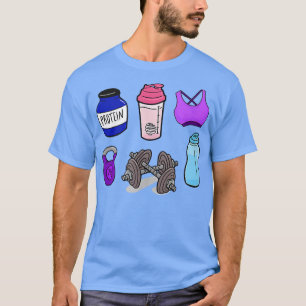 Gym's voor elk geschikt meisje t-shirt