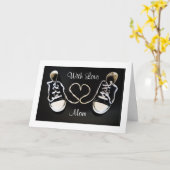 Gymschoenen en de Kaart van het Moederdag van de (Gele Bloem)