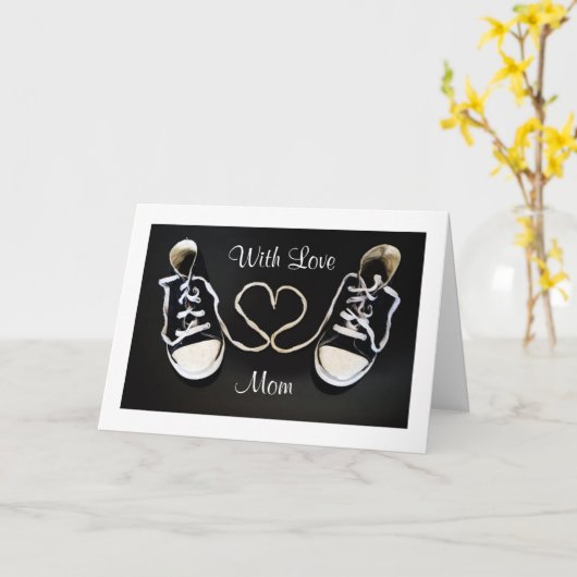 Gymschoenen en de Kaart van het Moederdag van de (Gele Bloem)