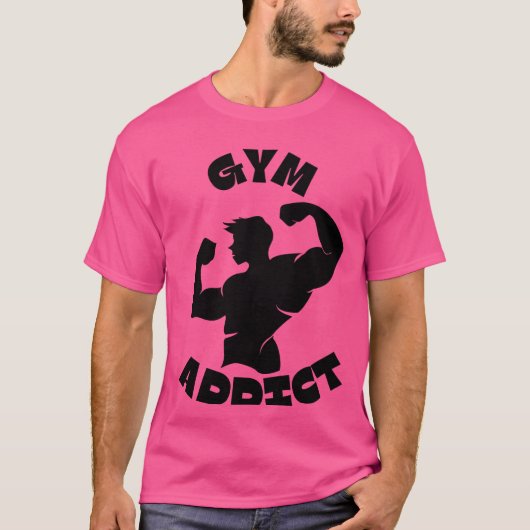 Gymverslaafde T-shirt (Voorkant)