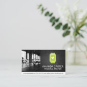 gymzaal | Hartmonitor Visitekaartje (Staand voorkant)