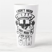 Gymzaal Latte Mok (Voorkant)