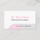 Gynaecologen Obstetricus OBGYN elegant modern Visitekaartje (Voorkant)