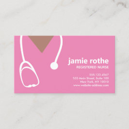 Gynaecologie Afro-Amerikaanse Nurse Scrubs Visitekaartje