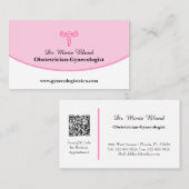 Gynaecoloog OBGYN-Kaart met QR-code Visitekaartje (Voorkant / Achterkant)