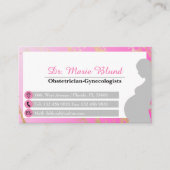 Gynaecoloog OBGYN obstetricialiste Elegant minimal Visitekaartje (Voorkant)