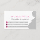 Gynaecoloog Obstetricist Professional Pink OBGYN Visitekaartje (Voorkant)