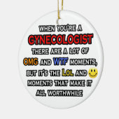 Gynaecoloog... OMG WTF LOL Keramisch Ornament (Links)