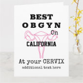 Gynaecoloog Verloskundige Best OBGYN Kaart (Gele Bloem)