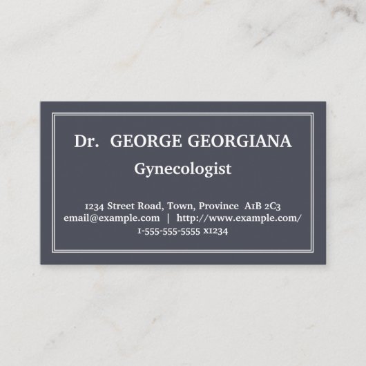  Gynaecoloog Visitekaartje (Voorkant)