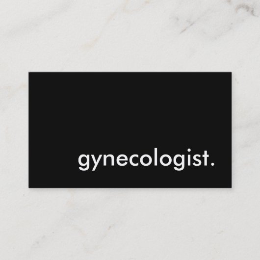 gynaecoloog. visitekaartje (Voorkant)