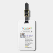 gynecologist BEST search Google stars Bagagelabel (Voorkant verticaal)