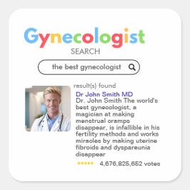 GYNECOLOGIST obstetrician doctor google search Vierkante Sticker