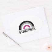 Gynefilie Pride Ovale Sticker (Envelop)