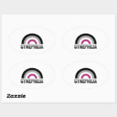 Gynefilie Pride Ovale Sticker (Vel)