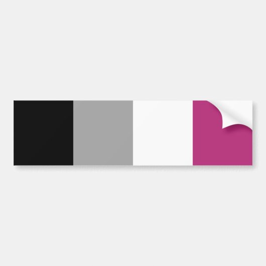 Gynefilie Pride Vlag Bumpersticker (Voorkant)