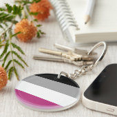 Gynefilie Pride Vlag Sleutelhanger (Voorkant Rechts)