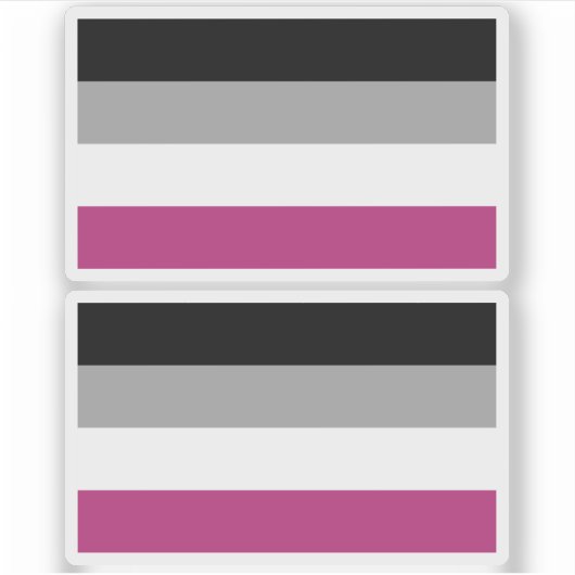 Gynefilie Pride Vlag Sticker (Voorkant)