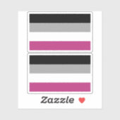 Gynefilie Pride Vlag Sticker (Vel)