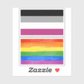 Gynefilie Pride Vlag Sticker (Vel)