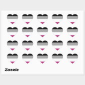 Gynefilie Pridevlag Hart Sticker (Vel)