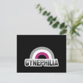 Gynefilie trots briefkaart (Staand voorkant)