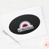 Gynefilie trots ovale sticker (Envelop)