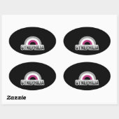 Gynefilie trots ovale sticker (Vel)