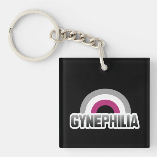 Gynefilie trots sleutelhanger (voorkant)