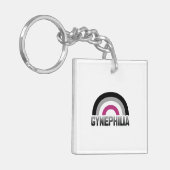 Gynefilie trots sleutelhanger (Voorkant Links)