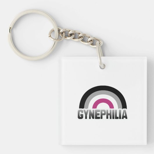 Gynefilie trots sleutelhanger (Voorkant)