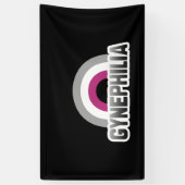 Gynefilie trots spandoek (Verticaal)