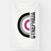 Gynefilie trots spandoek (Verticaal)