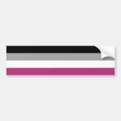 Gynephilia Pride Flag Bumpersticker (Voorkant)