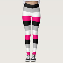 Gynephilia Pride Flag Horizontale Streep Leggings