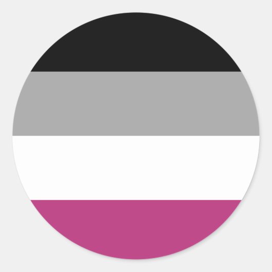 Gynephilia Pride Flag Ronde Sticker (Voorkant)